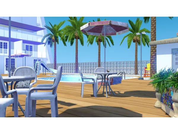 [LaCS] MS Plumbob Dream Pool Deck 3 - The Sims 3 Custom Content