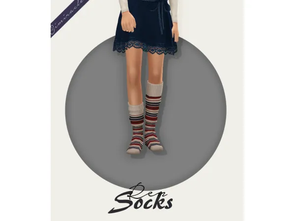 Alpha Ren Socks Kids Version - The Sims 4 Custom Content