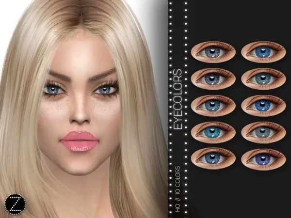 Alpha ZENX's EYECOLORS Z07 - The Sims 4 Custom Content