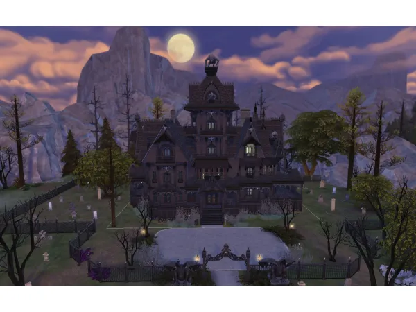 Alpha The Straud Mansion by alexiasi - The Sims 4 Custom Content