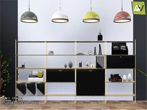ArtVitalex's Umea Office Materials - The Sims 3 Custom Content