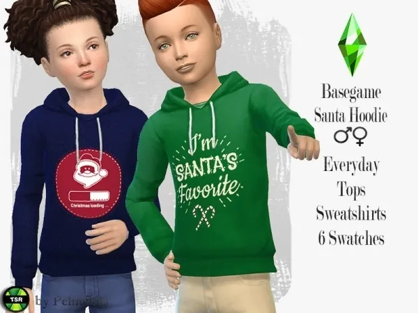 Maxis Match Pelineldis' Santa Hoodie - The Sims 4 Custom Content