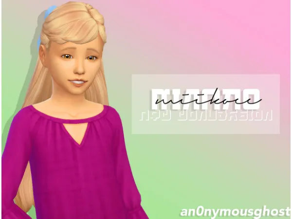 Maxis Match miikoccs minako hair (a2c) by celeschul - The Sims 4 Custom Content