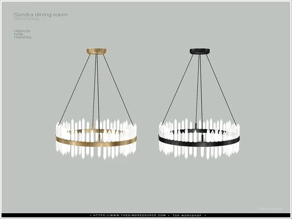 [Sandra diningroom] ceiling lamp - The Sims 4 Custom Content