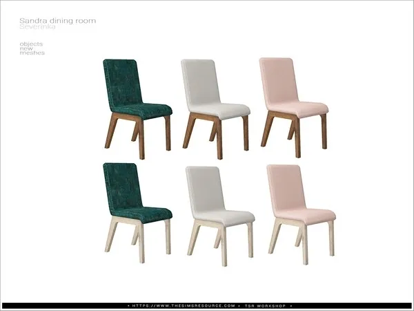 [Sandra diningroom] dining chair - The Sims 4 Custom Content