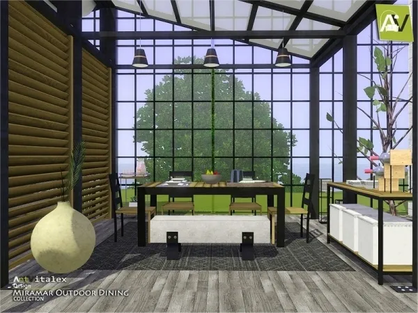 ArtVitalex's Miramar Outdoor Dining - The Sims 3 Custom Content