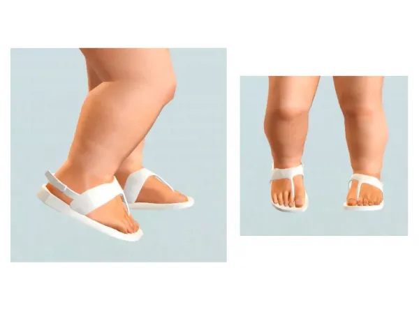 Back Strap Sandals - The Sims 3 Custom Content
