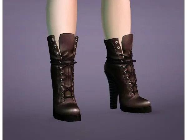 SHOESTOPIA This Leather Is More Fake Than My Vagina Boots AF by simsfinds - The Sims 3 Custom Content