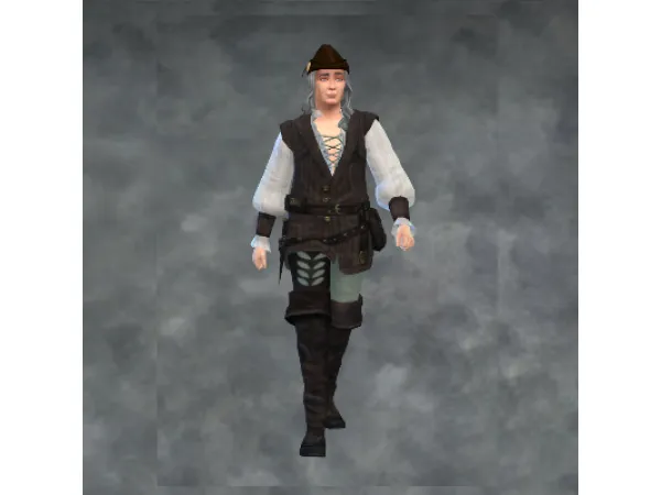 Alpha TSM Bard Tall Boots - The Sims 4 Custom Content
