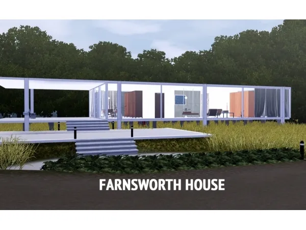 FARNSWORTH HOUSE - The Sims 3 Custom Content