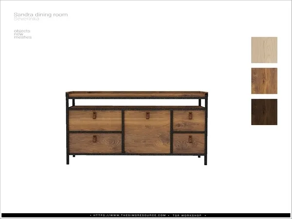 [Sandra diningroom] cupboard - The Sims 4 Custom Content