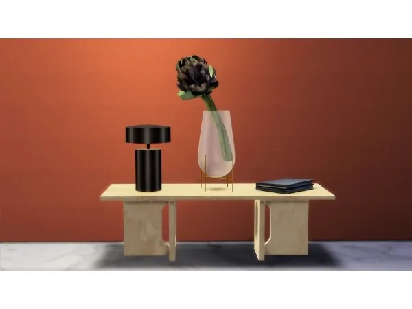 Alpha COLUMN TABLE LAMP by MENU - The Sims 4 Custom Content