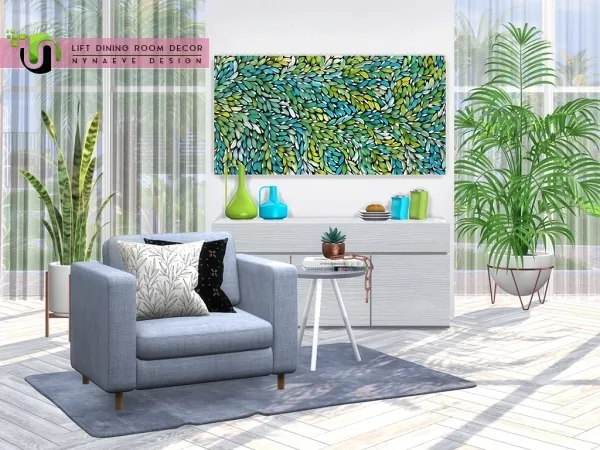 Alpha Lift Dining Room Decor by simsfinds - The Sims 4 Custom Content