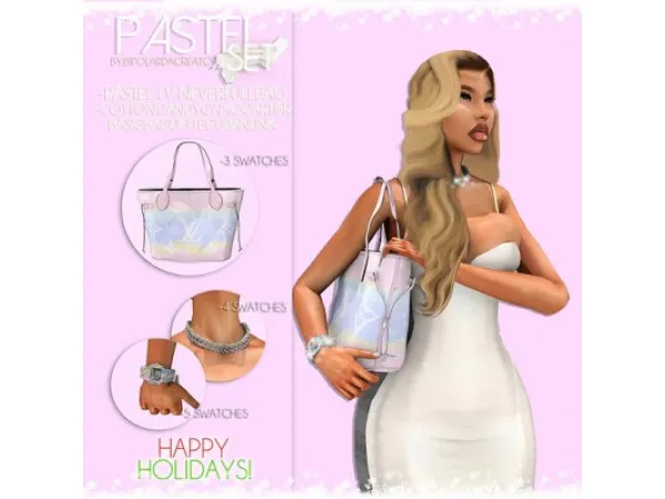 Alpha Pastel Set - The Sims 4 Custom Content