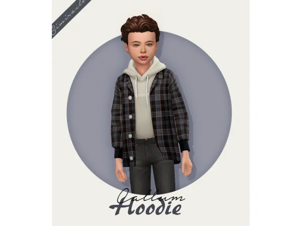 Maxis Match Callum Hoodie Kids Version - The Sims 4 Custom Content