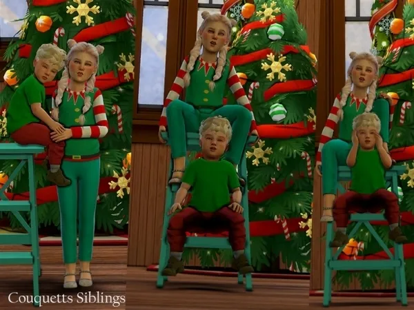 Alpha Couquetts Simblings by thesimsresource - The Sims 4 Custom Content