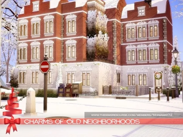 Maxis Match Moniamay72's Charms of Old Neighborhoods - The Sims 4 Custom Content