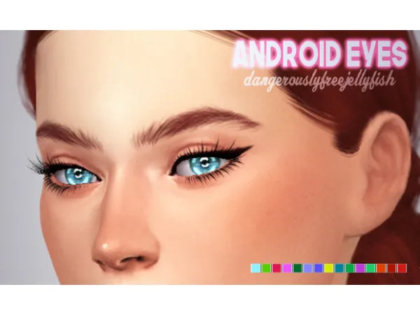 Maxis Match Android Eyes by dangerouslyfreejellyfish - The Sims 4 Custom Content