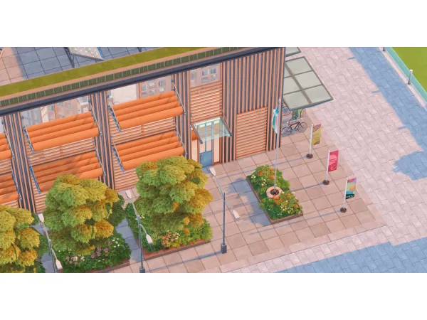 Alpha Foxbury Student Center - The Sims 4 Custom Content