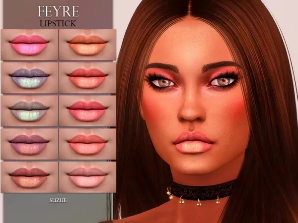 Alpha [Suzue] Feyre Lipstick N16 - The Sims 4 Custom Content