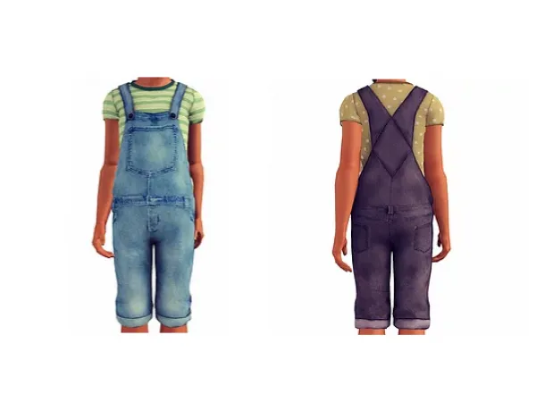 Wallee Jean Overalls - The Sims 3 Custom Content