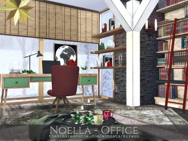 Alpha Rirann's Noella Office - The Sims 4 Custom Content
