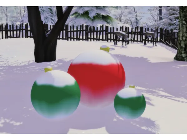Alpha Christmas Lawn Ornaments - The Sims 4 Custom Content
