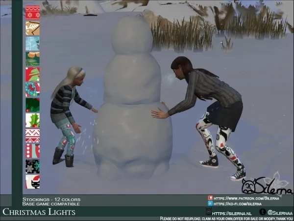 Alpha Silerna's Christmas Lights - The Sims 4 Custom Content