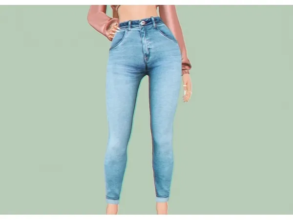 cielsims Mimisapje Elliesimple NoBeltJeans by simsfinds - The Sims 3 Custom Content