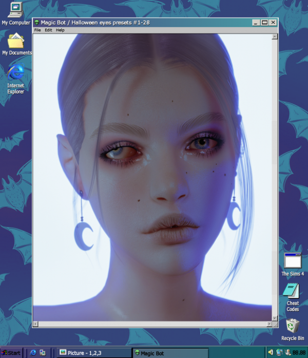 Alpha Halloween eyes presets 1 28 by simsfinds - The Sims 4 Custom Content
