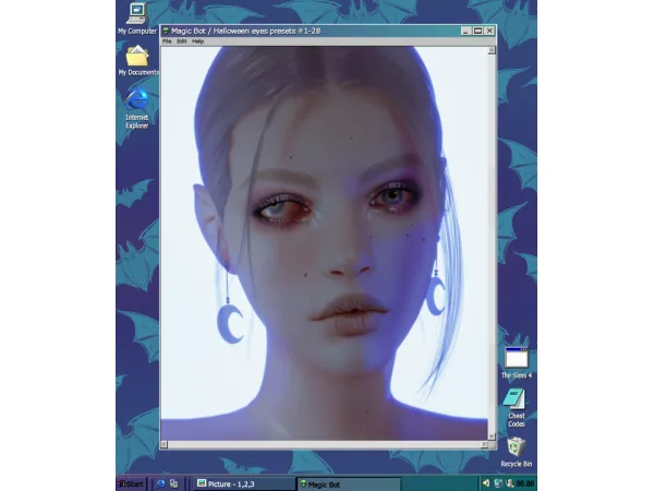 Alpha Halloween eyes presets 1 28 by MAGIC BOT - The Sims 4 Custom Content