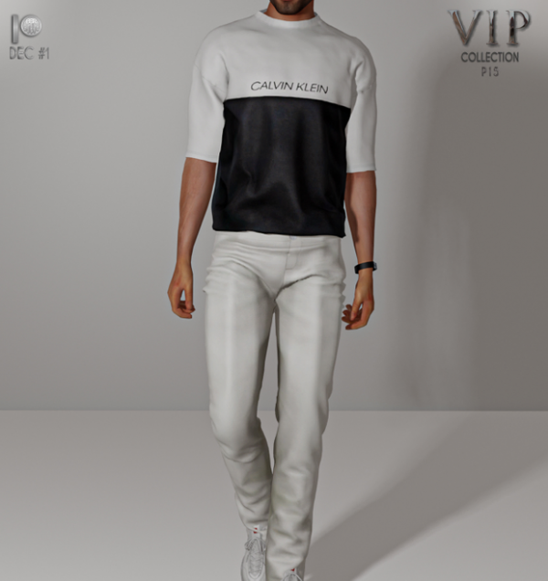 Alpha Male Outfit (T Shirt Pants) P15 tr by busratr - The Sims 4 Custom Content
