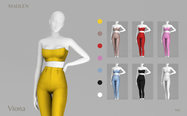 Maxis Match Madlen Viona Outfit by madlensims - The Sims 4 Custom Content