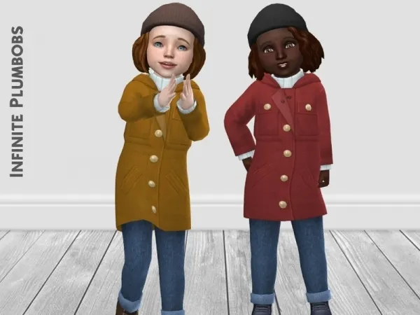 Maxis Match InfinitePlumbobs' IP Toddler Coat I SEASONS - The Sims 4 Custom Content