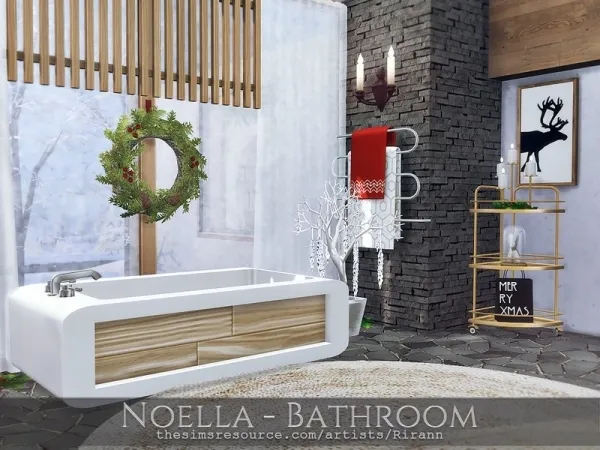 Alpha Rirann's Noella Bathroom - The Sims 4 Custom Content