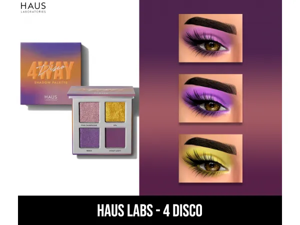 Alpha HAUS LABS 4 DISCO PALETTE by fifthscreations - The Sims 4 Custom Content