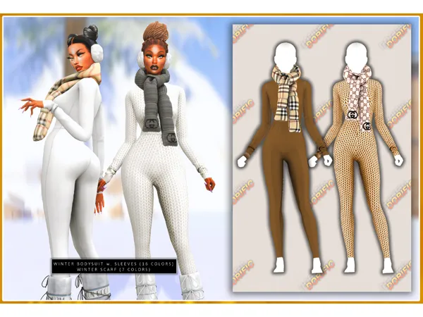 dorific_WINTER BODYSUIT + WINTER SCARF