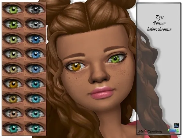 Eyes Prisma Heterochromia - The Sims 4 Custom Content