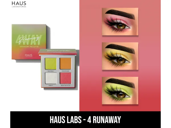 Alpha HAUS LABS 4 RUNAWAY PALETTE by fifthscreations - The Sims 4 Custom Content