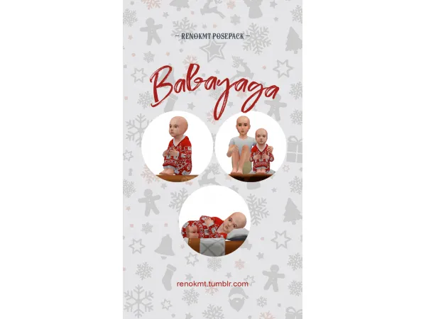 Alpha [RenOKMT] Babayaga Posepack by Ren Okamoto - The Sims 4 Custom Content