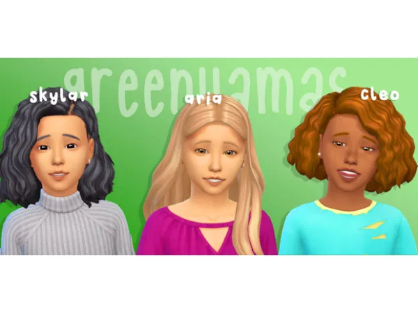 Maxis Match 3 greenllamas age conversions by celeschul - The Sims 4 Custom Content