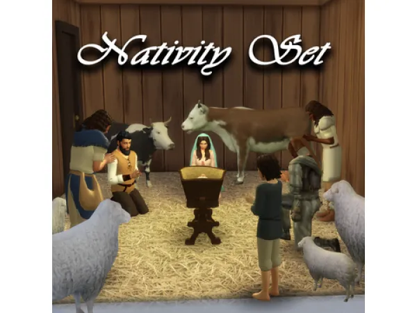 On the Eleventh Day of Christmas, SimsToMaggie gave to me... A Deco Nativity Set by SimsToMaggie