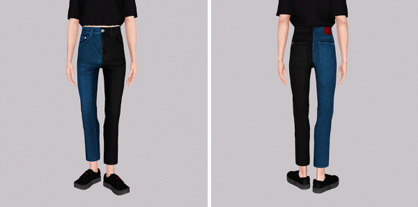pants jeans by simsfinds - The Sims 3 Custom Content
