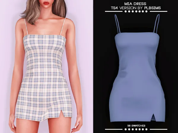 Alpha Mia Dress by simsfinds - The Sims 4 Custom Content