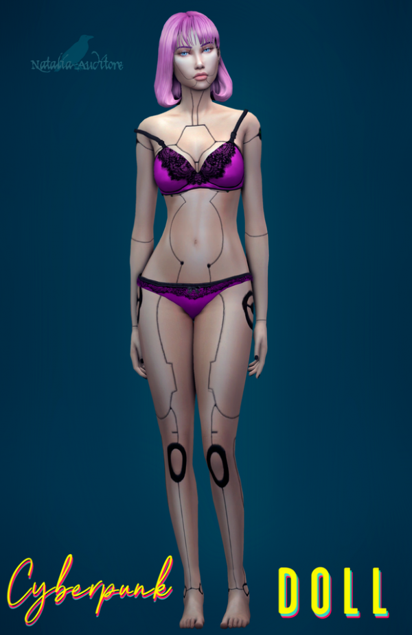 Maxis Match Cyberpunk Doll acc Auditore by simsfinds - The Sims 4 Custom Content