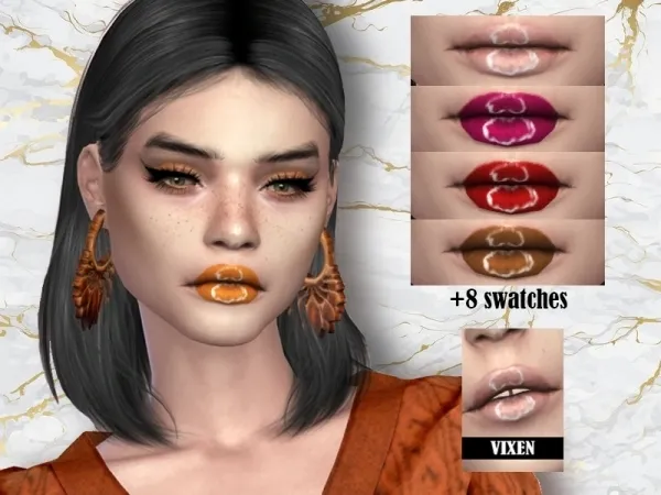 Alpha furoxia's VIXEN LIPSTICK - The Sims 4 Custom Content