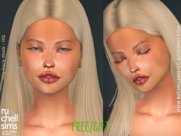 Alpha MIA FACE MASK [GIFT FREE] - The Sims 4 Custom Content