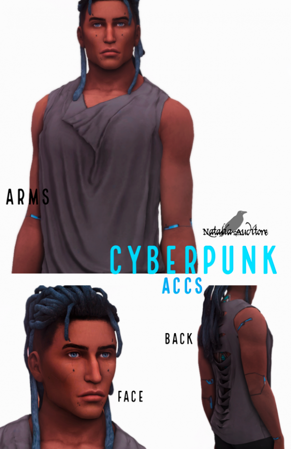 Maxis Match Cyberpunk accs Auditore by simsfinds - The Sims 4 Custom Content