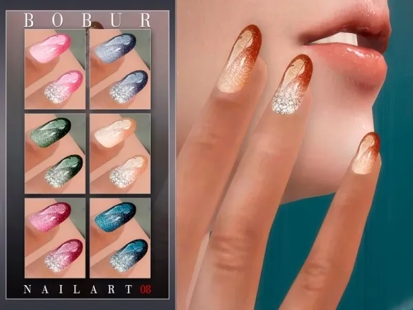 Alpha Bobur3's Bobur Nails 08 - The Sims 4 Custom Content