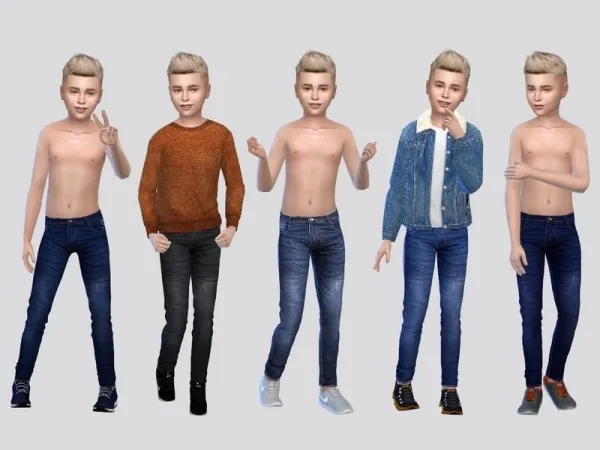 Maxis Match McLayneSims' Darius Denim Jeans Boys - The Sims 4 Custom Content
